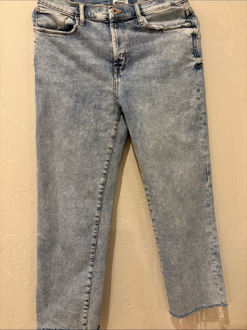 Kensie Light Blue Cropped Straight Jeans - Picture 2 of 5